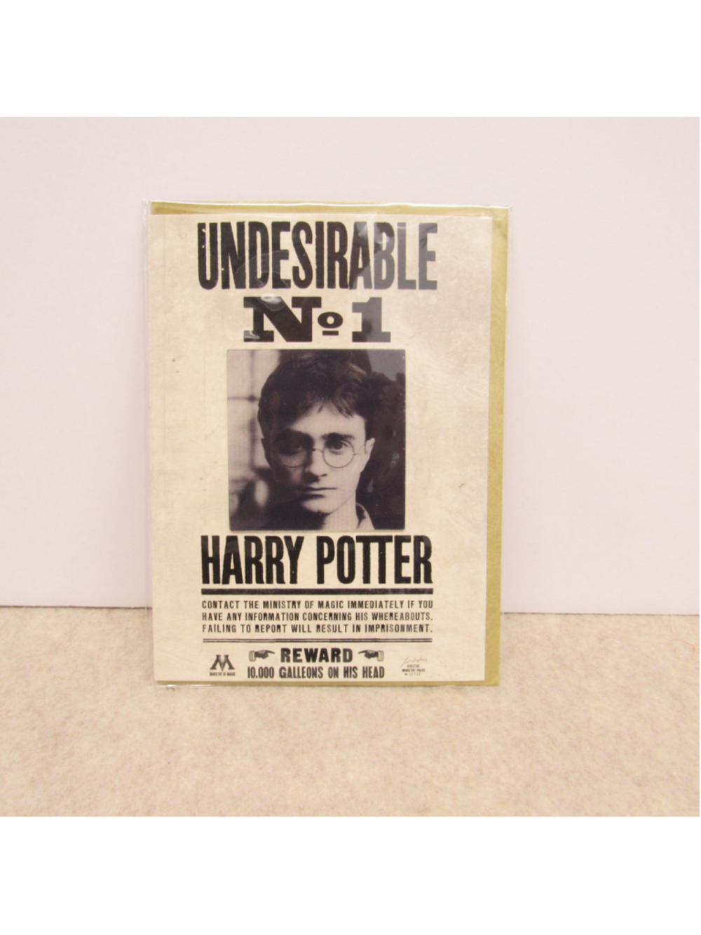 Harry Potter MinaLima Undesirable No 1 Wanted Poster Lenticular Notecard New